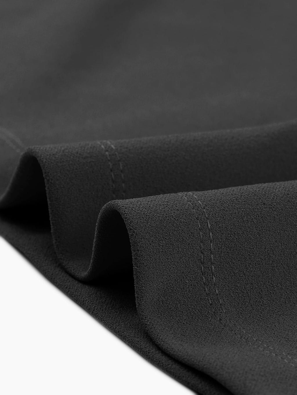 Unique Bargains Women's Sheath 3/4 Sleeves Stand Collar A-Line Dress M Black