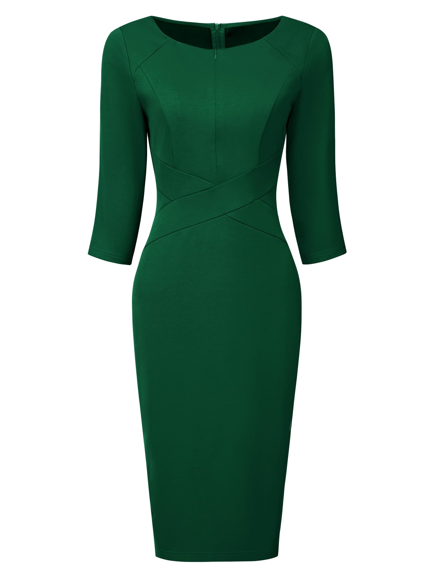 DARING DIVA Sheath Dress Zipper Neck Work Pencil Dresses XL Royal Blue