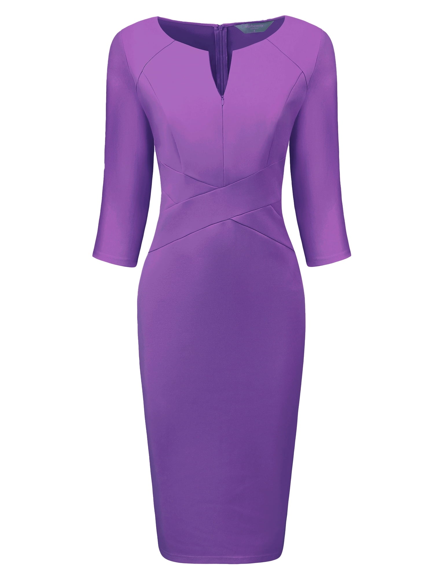 DARING DIVA Sheath Dress Zipper Neck Work Pencil Dresses XL Royal Blue